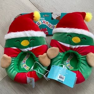 Squishmallows slippers. “Elf duck”